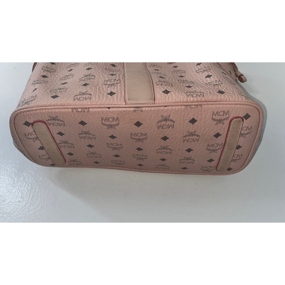 MCM Liz Reversible Tote Bag & Pouch Soft Pink with Dust Bag - Picture 10 of 16